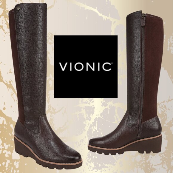 Vionic Shoes - Vionic Women's Ashland Tall Wedge Boots Sz 6